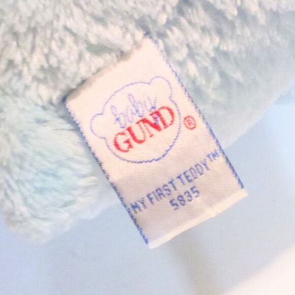 Baby Gund My First Teddy Bear with New Beginnings Baby Blue Teddy Bear Lovey - Picture 7 of 8